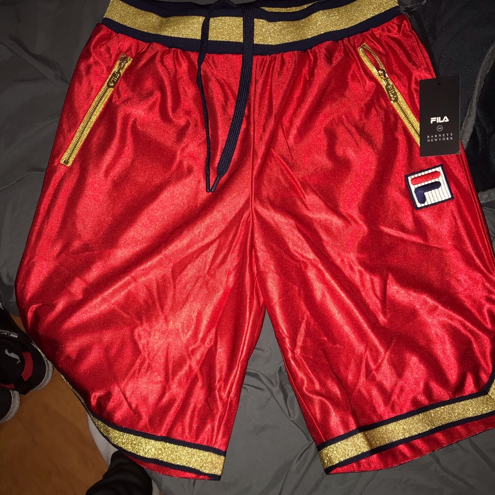 Barney’s x New York fila dazzle shorts